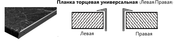 Разделительная планка для столешницы