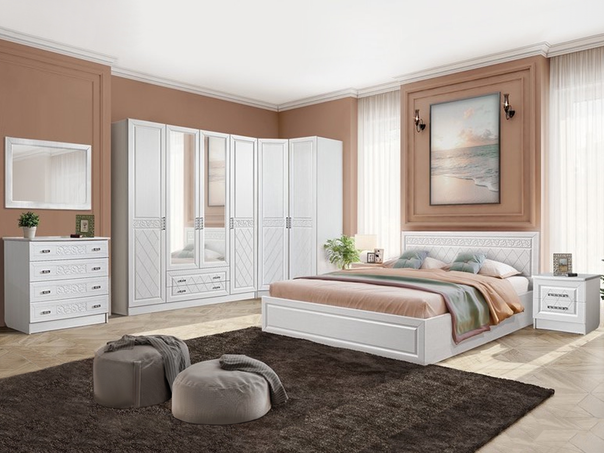 Мебель для спальни италия новый 2020 флоренция спальная