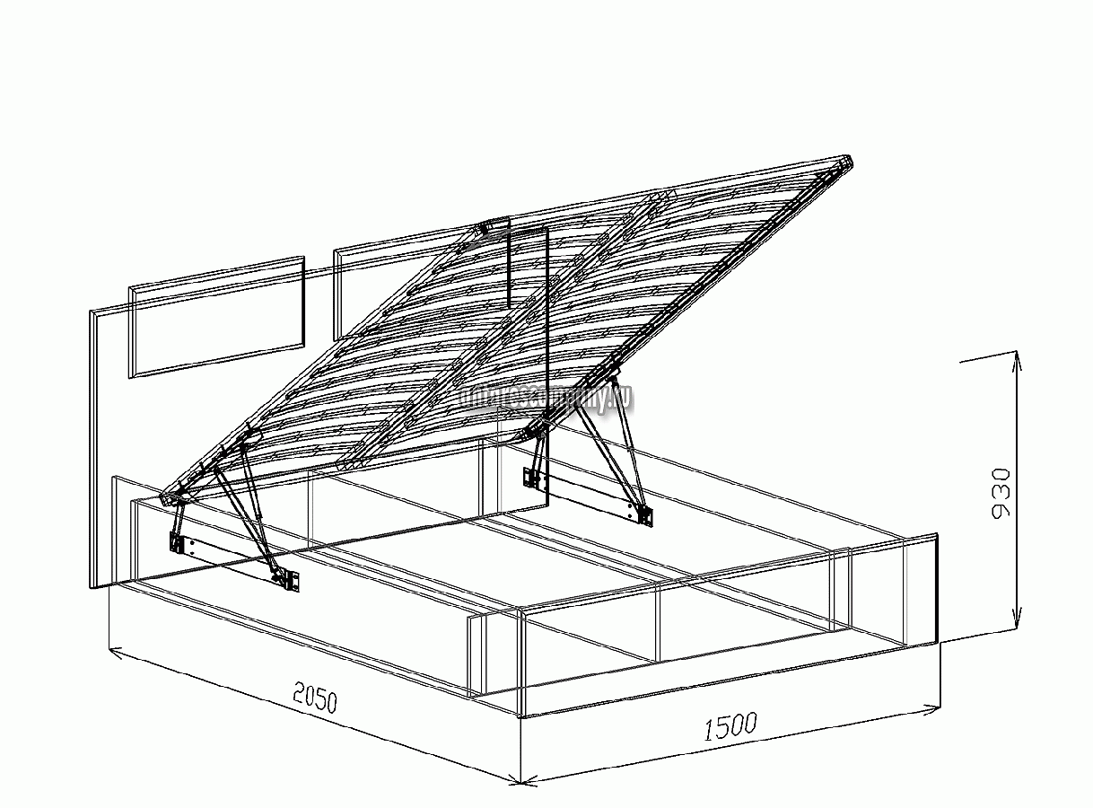 Как собрать кровать с подъемником