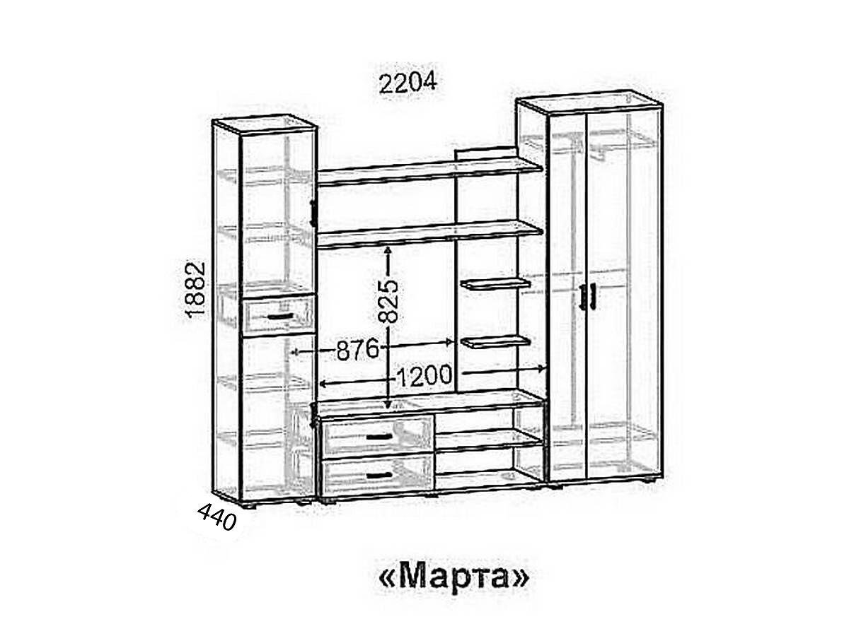 Сборка стенки марта м